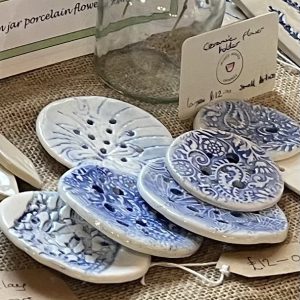 Large Porcelain Flower Stem Supports